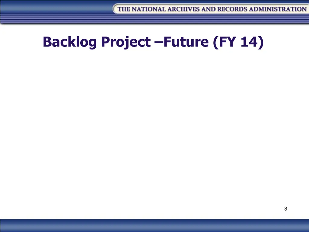 backlog project future fy 14