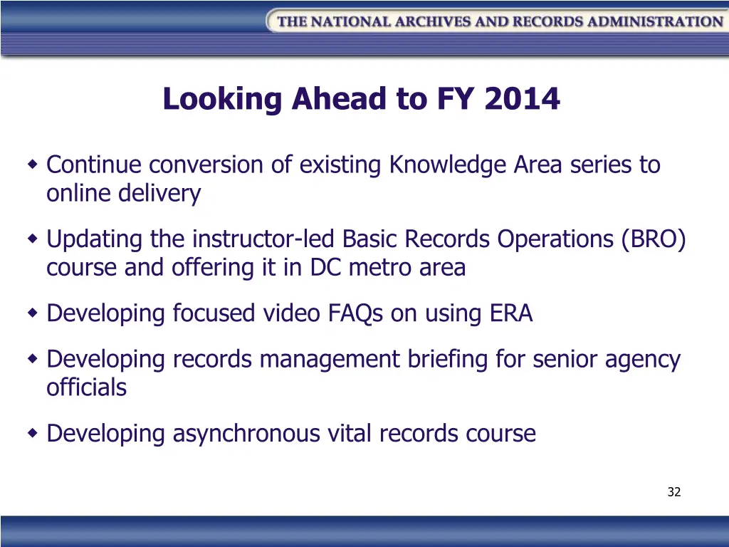 looking ahead to fy 2014