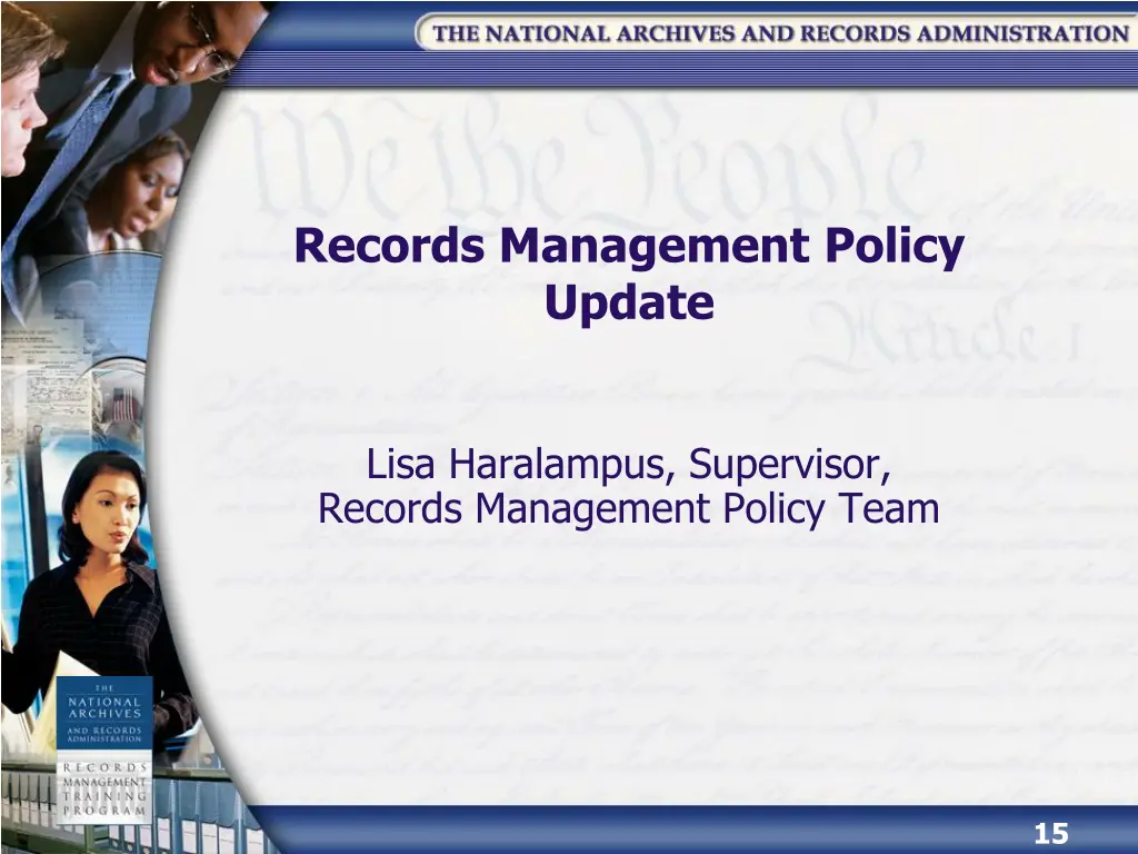 records management policy update