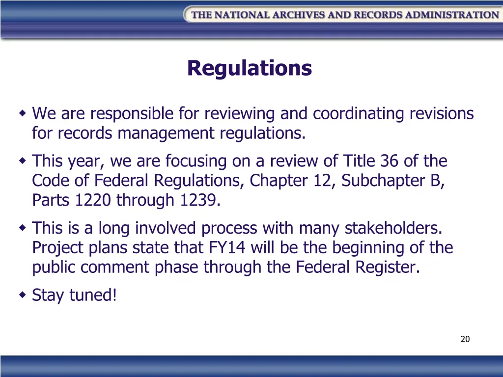 regulations