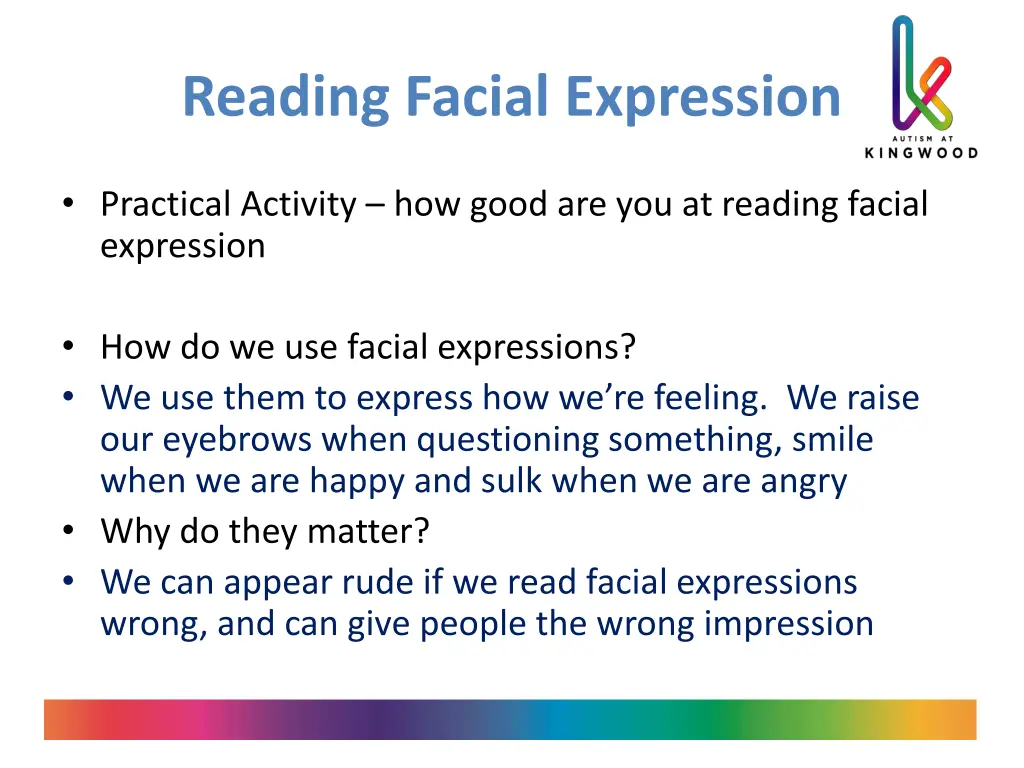 reading facial expression