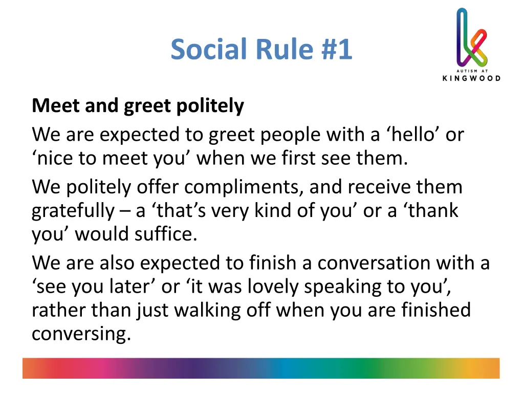 social rule 1