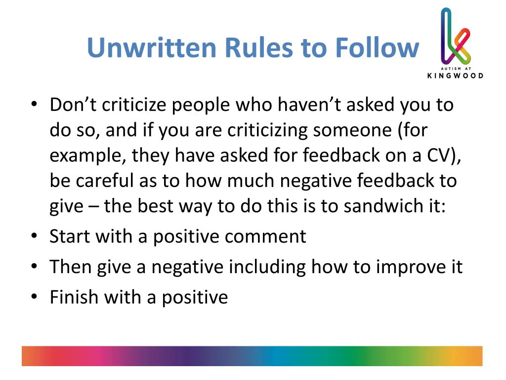 unwritten rules to follow 3