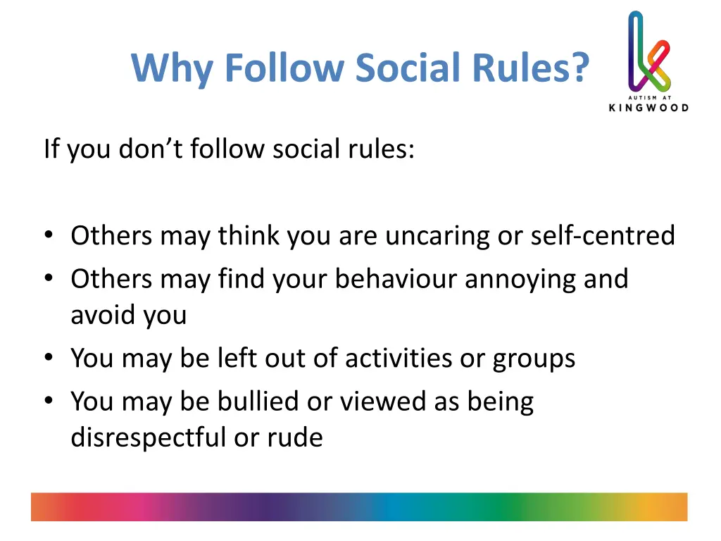 why follow social rules