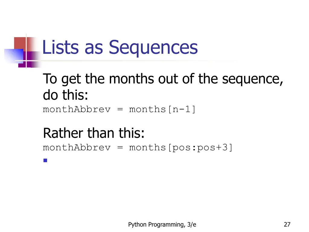 lists as sequences 3