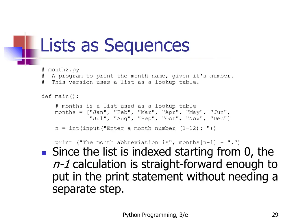 lists as sequences 5