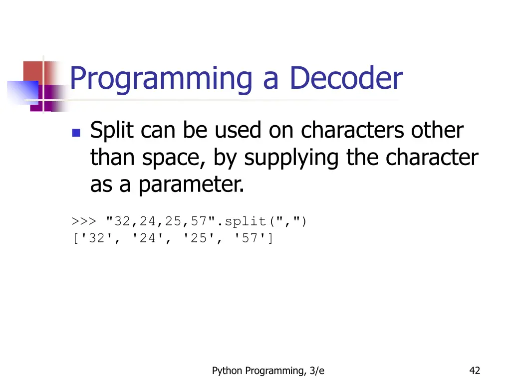 programming a decoder 5