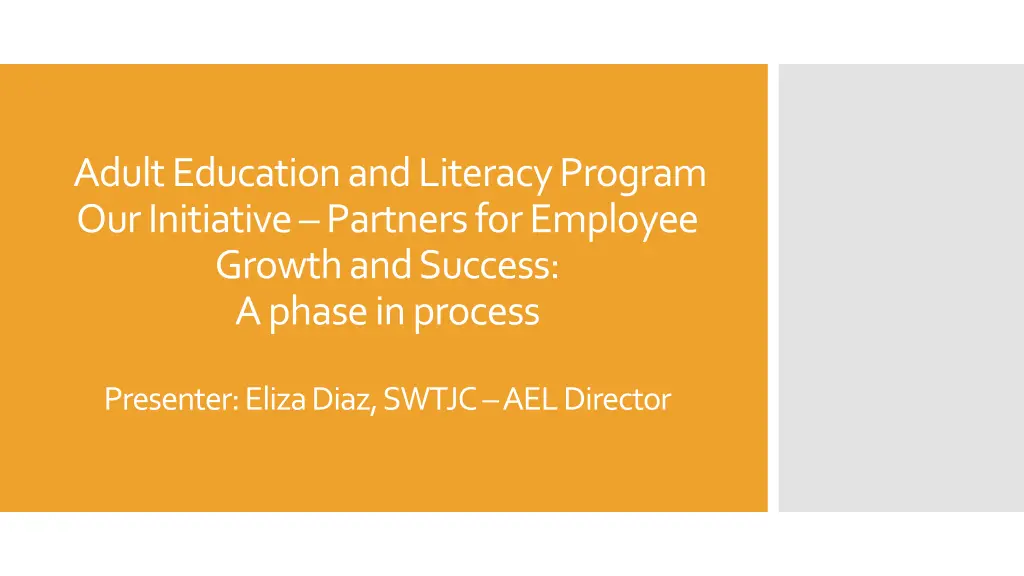 adult education and literacy program