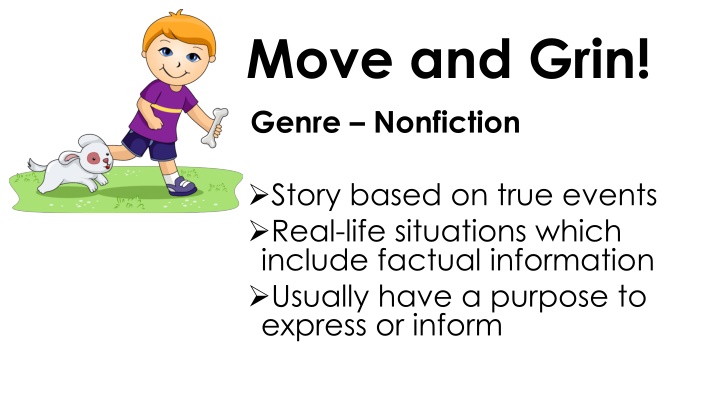 move and grin genre nonfiction