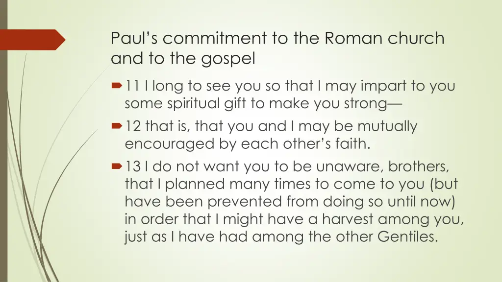 paul s commitment to the roman church 1