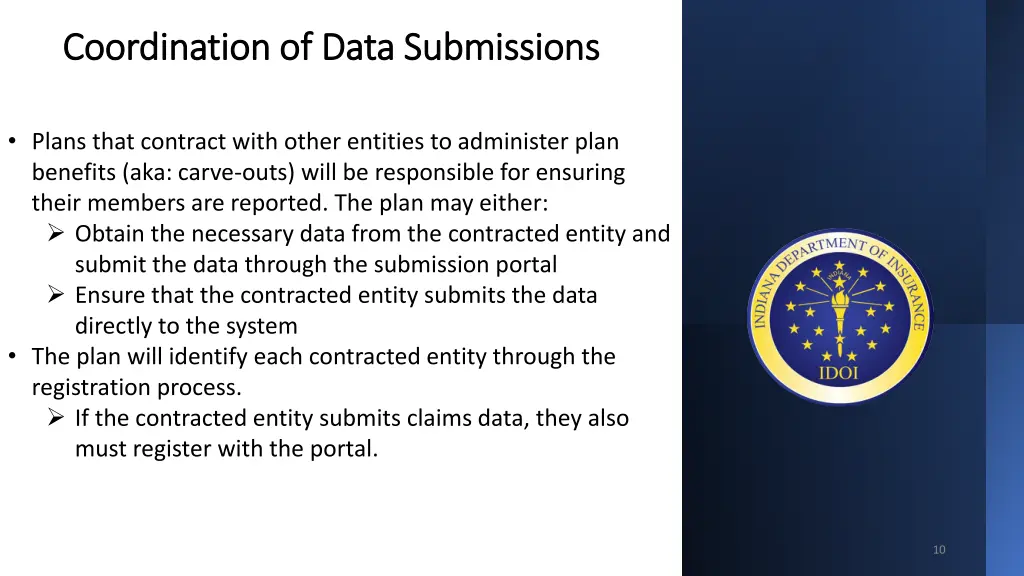 coordination coordination of data