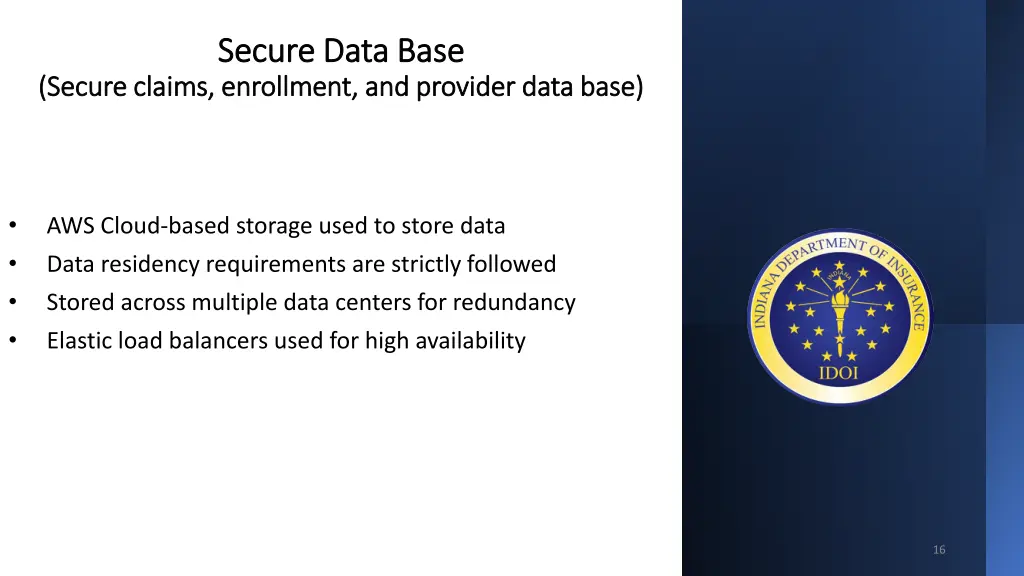 secure data base secure data base