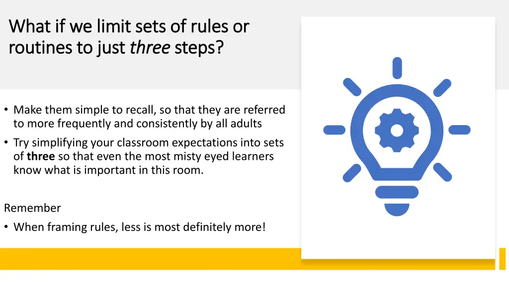 what if we limit sets of rules or what