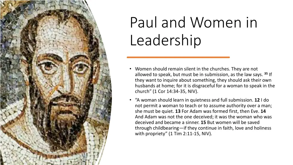 paul and women in leadership