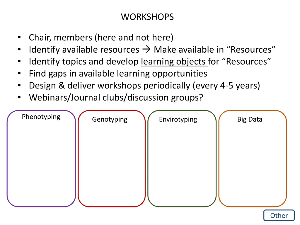 workshops