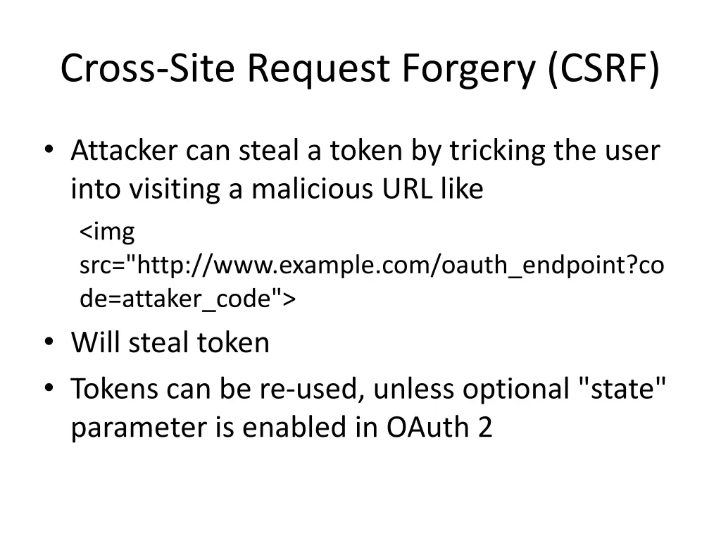 cross site request forgery csrf