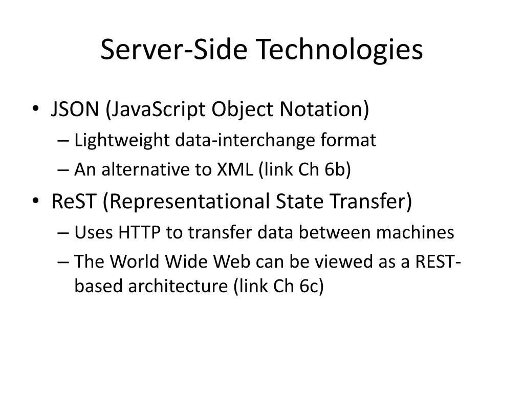 server side technologies 1