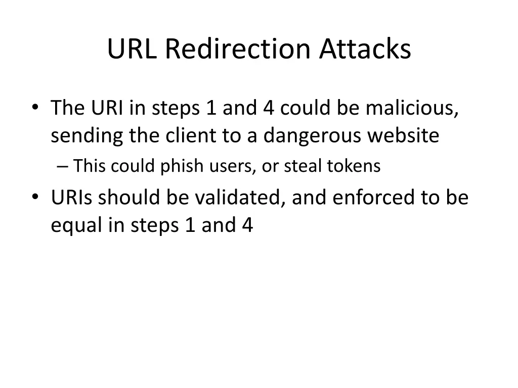 url redirection attacks