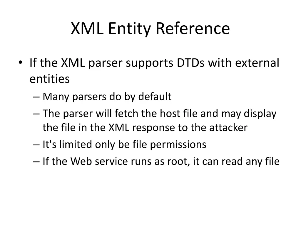 xml entity reference 1