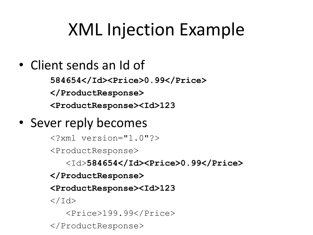 xml injection example 1