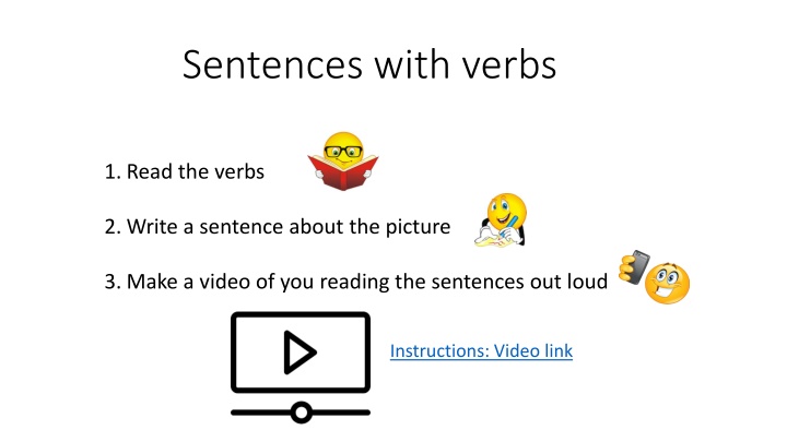 sentences with verbs