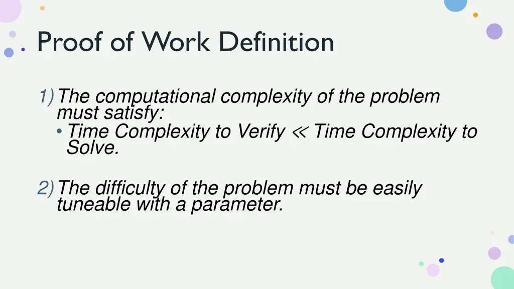 proof of work definition