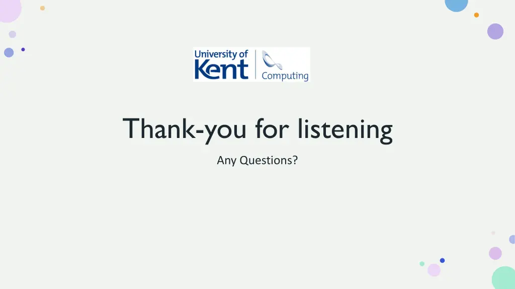 thank you for listening