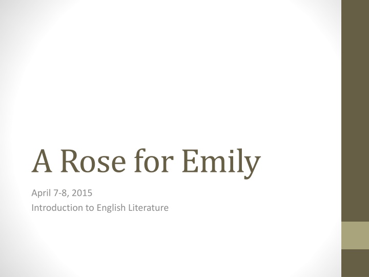 a rose for emily