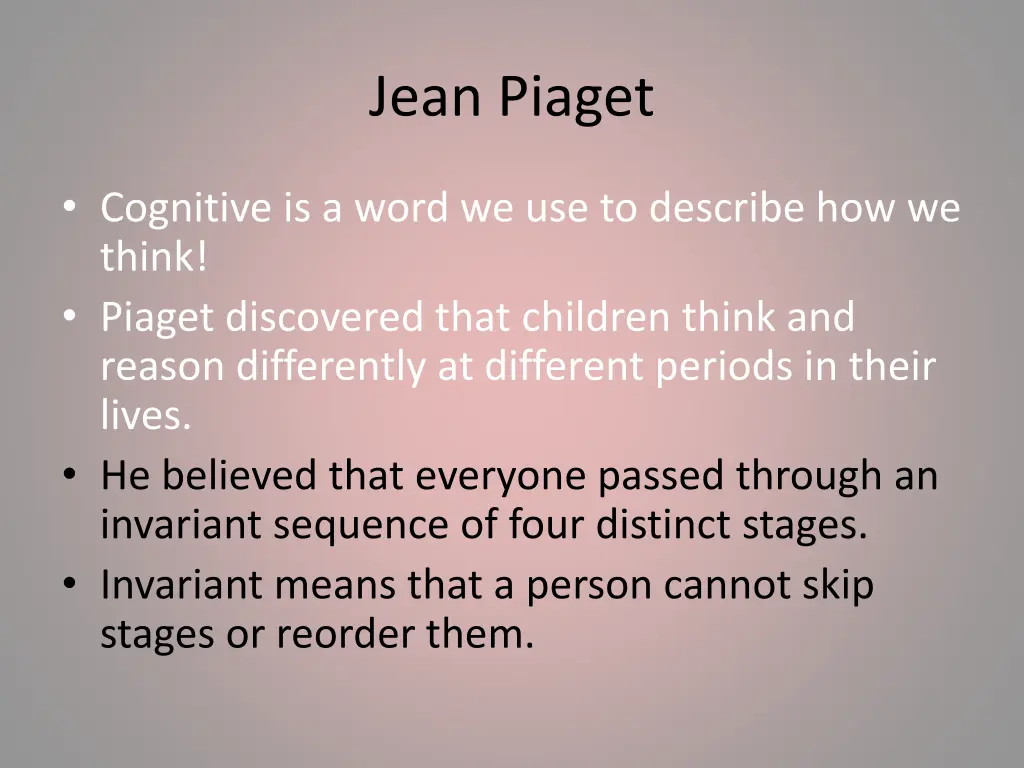 jean piaget