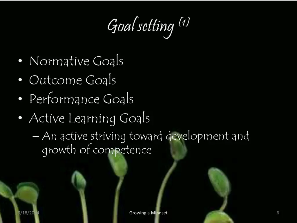 goal setting 1