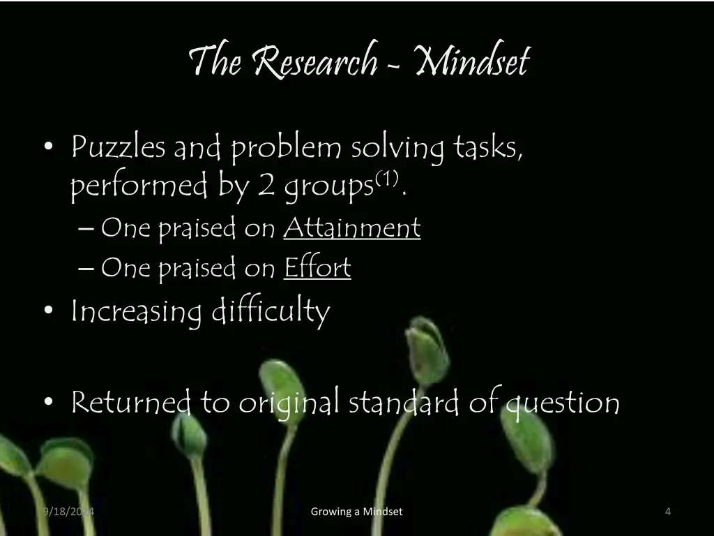 the research mindset