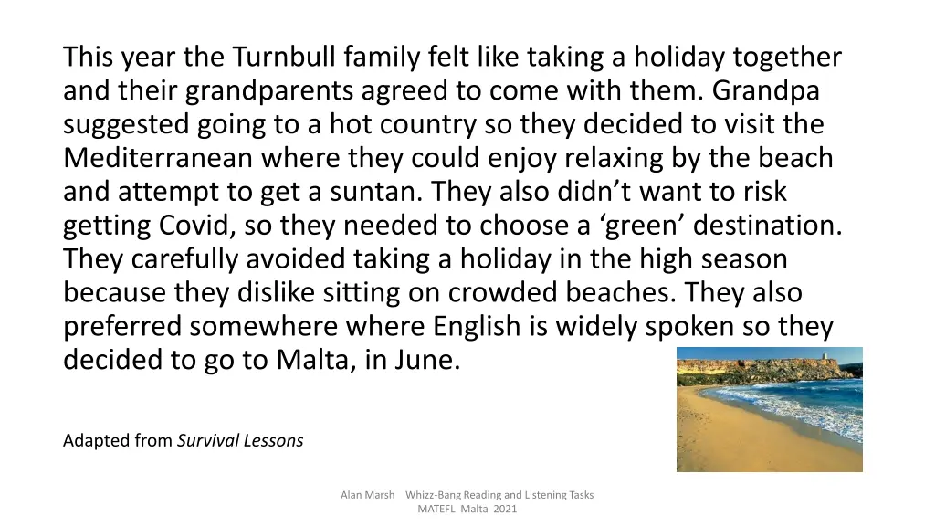 this year the turnbull family felt like taking