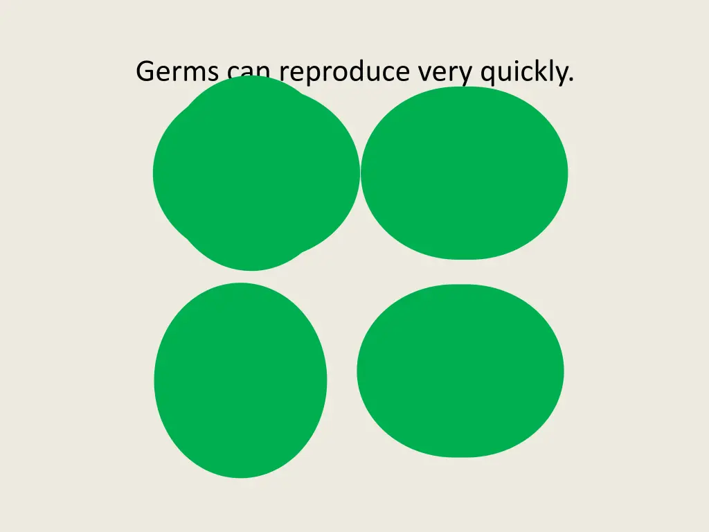 germs can reproduce very quickly 1