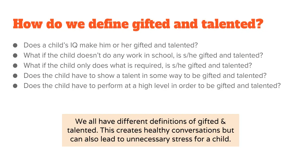 how do we define gifted and talented