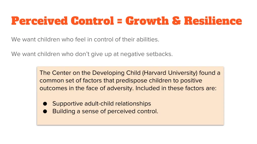 perceived control growth resilience