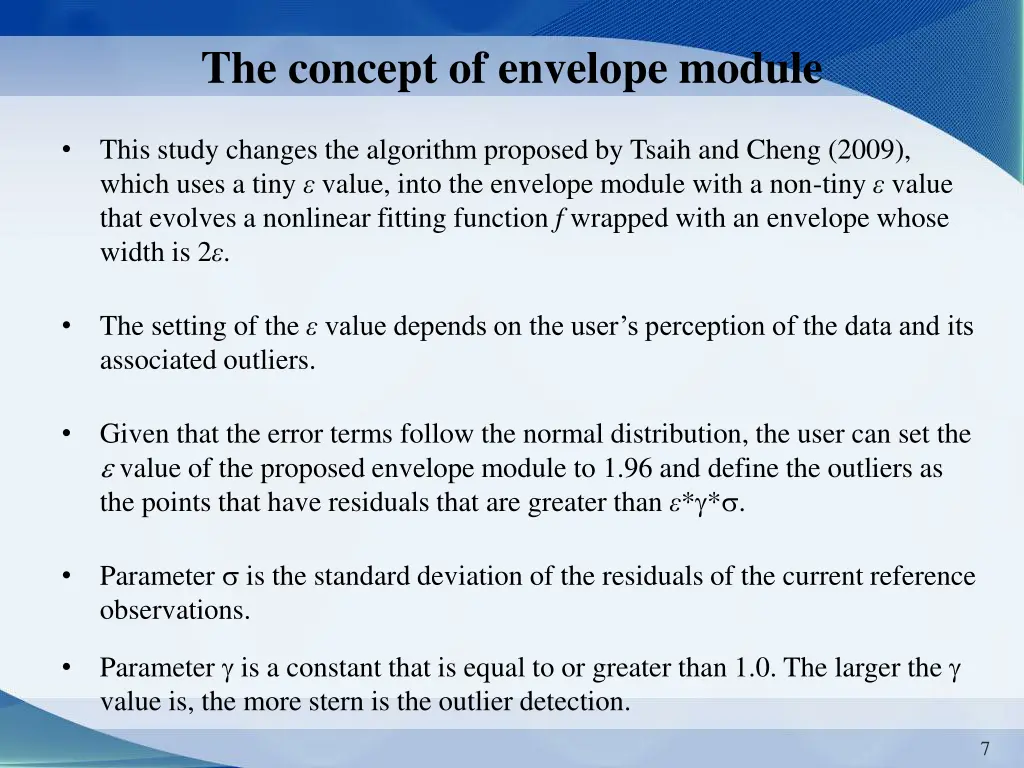 the concept of envelope module