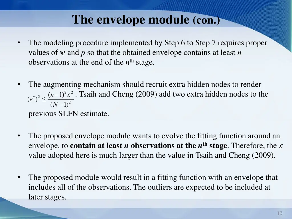 the envelope module con 1