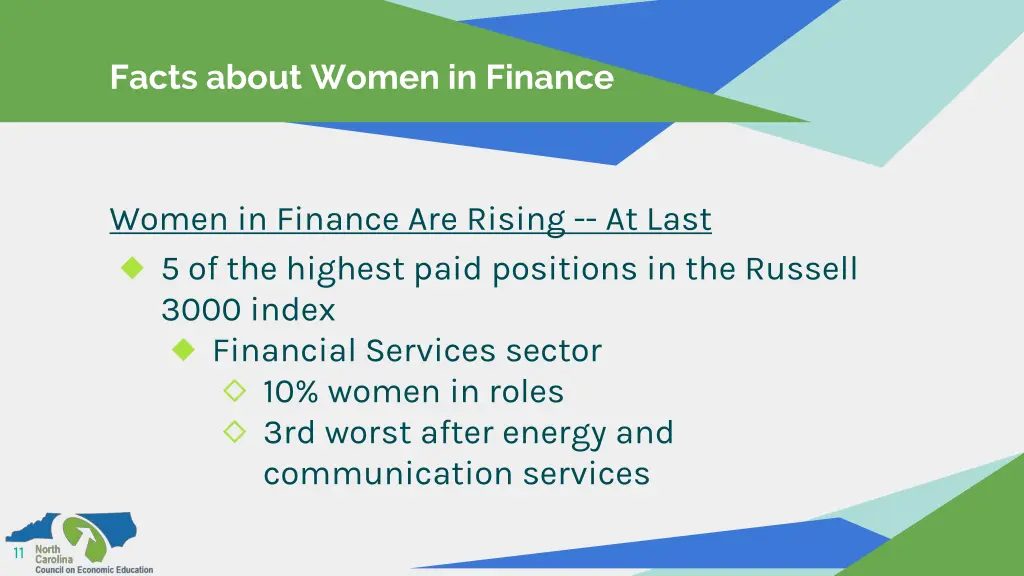 facts about women in finance 2