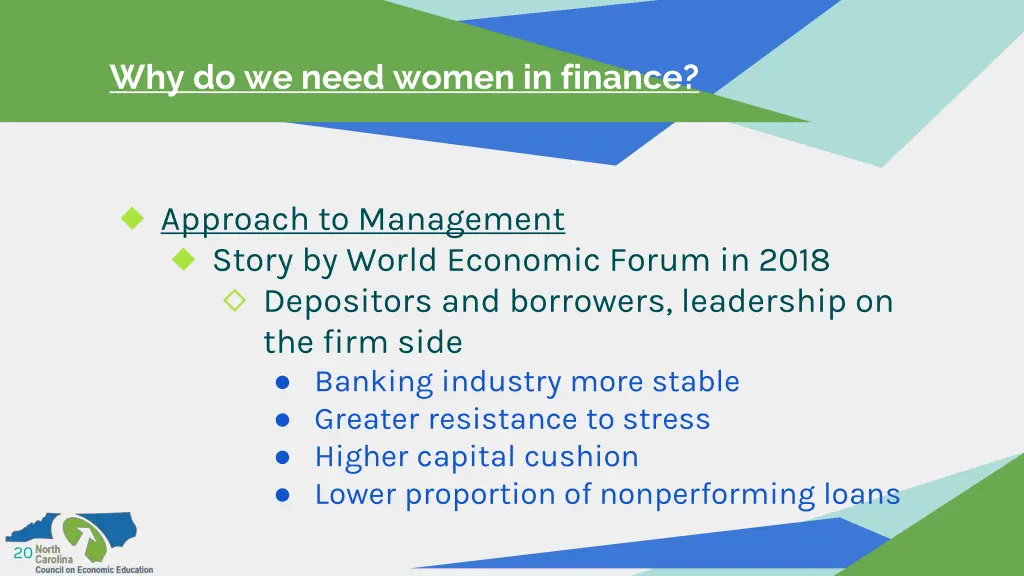 why do we need women in finance 1