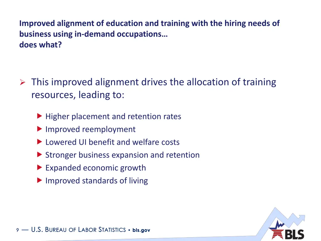 improved alignment of education and training with