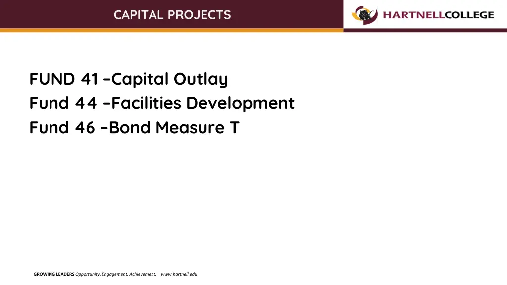 capital projects