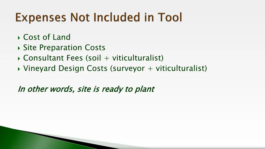 cost of land site preparation costs consultant