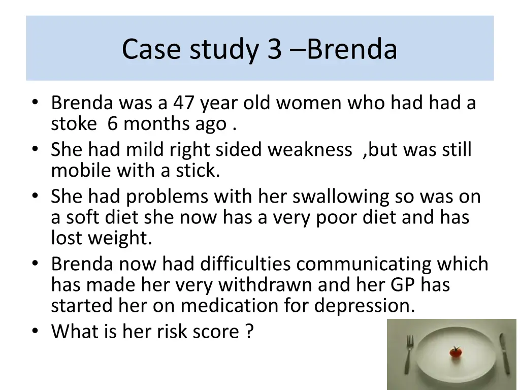 case study 3 brenda