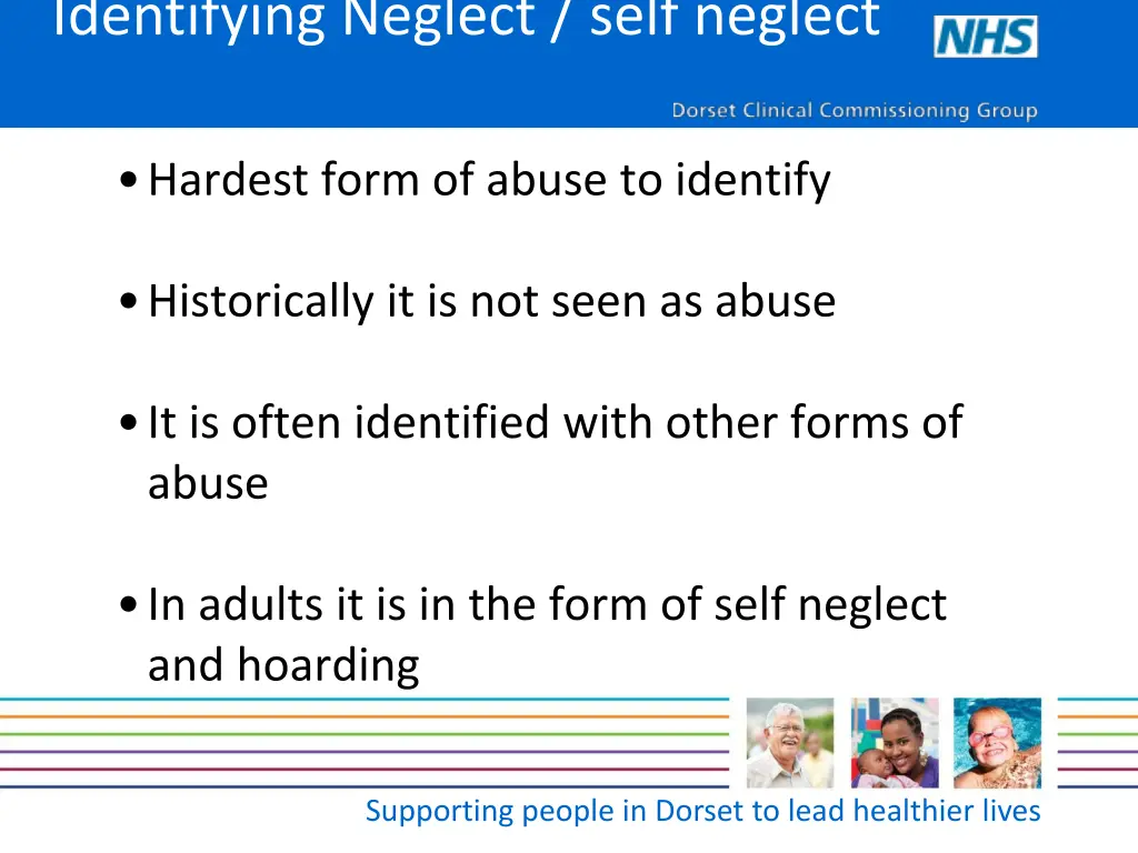 identifying neglect self neglect