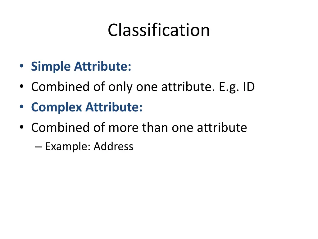 classification 1