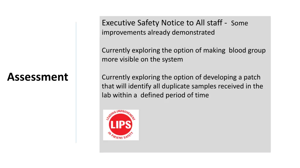 executive safety notice to all staff some