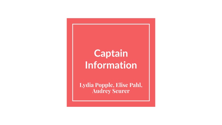 captain information