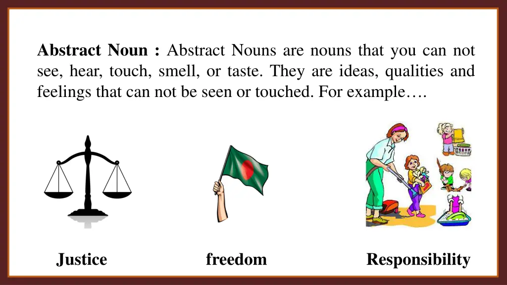 abstract noun abstract nouns are nouns that