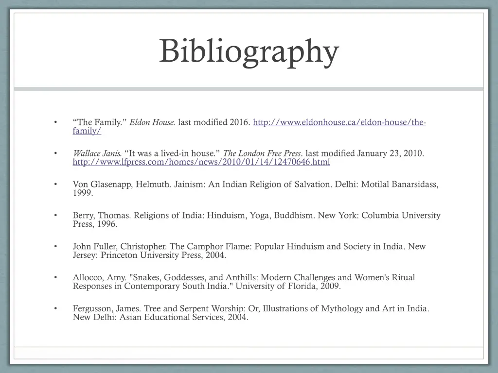 bibliography