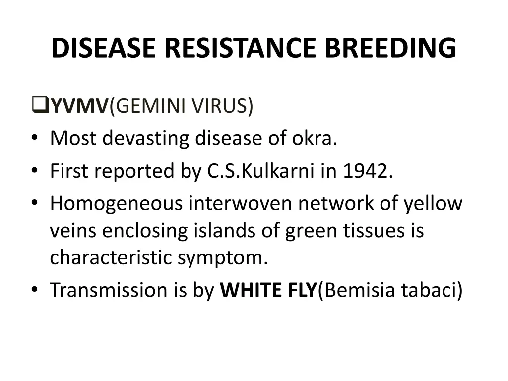 disease resistance breeding